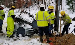 Duke Energy workers attempt to restore power post Winter Storm Diego Duke Energy workers attempt to restore power post Winter Storm Diego