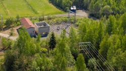 Power transmission towers and overhead lines Power transmission towers and overhead lines