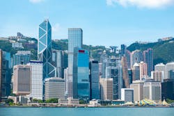 A view of Victoria Harbor in Hong Kong A view of Victoria Harbor in Hong Kong