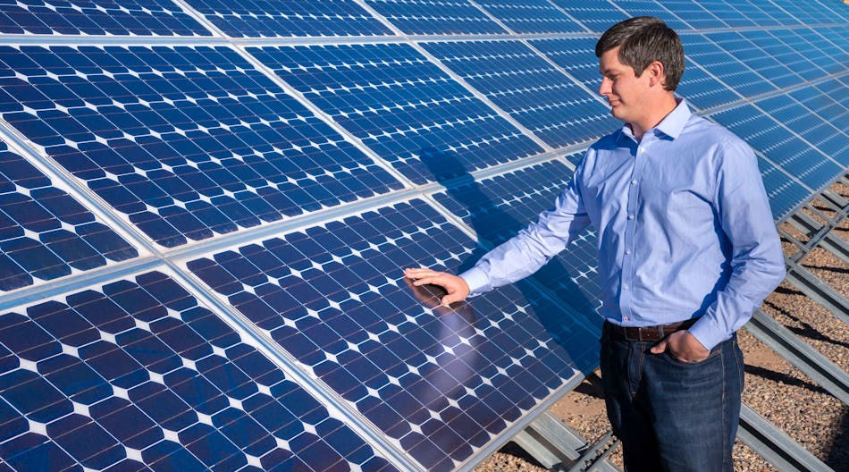 Matthew Reno, a Sandia National Laboratories engineer, helped develop new software that can perform quasi-static time-series analysis to show how rooftop solar panels interact with the electrical grid throughout the year.