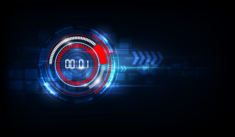 Countdown on a digital meter