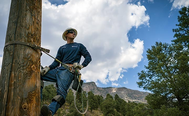 NV Energy worker monitoring a high fire-risk area