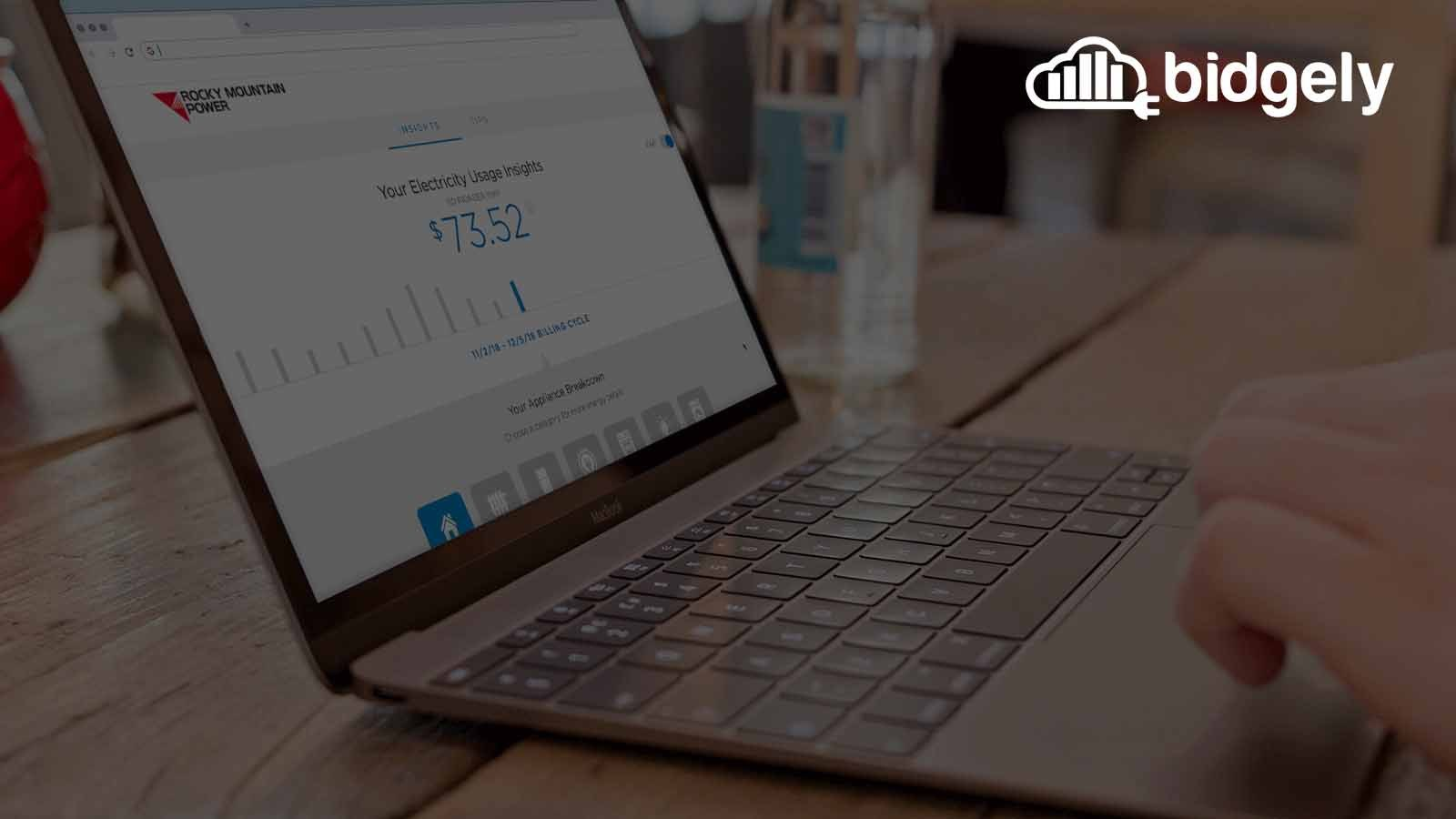 AI-powered Home Energy Reports on a laptop screen