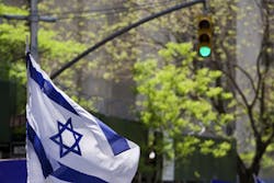 An Israel flag An Israel flag