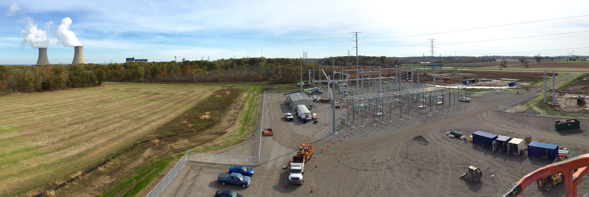 Construction of the new 120-kV Toll Road Station