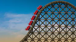 A representational image of a roller coaster ride