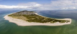 Aerial view of Sylt island Aerial view of Sylt island