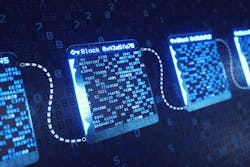 A representational image of blockchain technology A representational image of blockchain technology