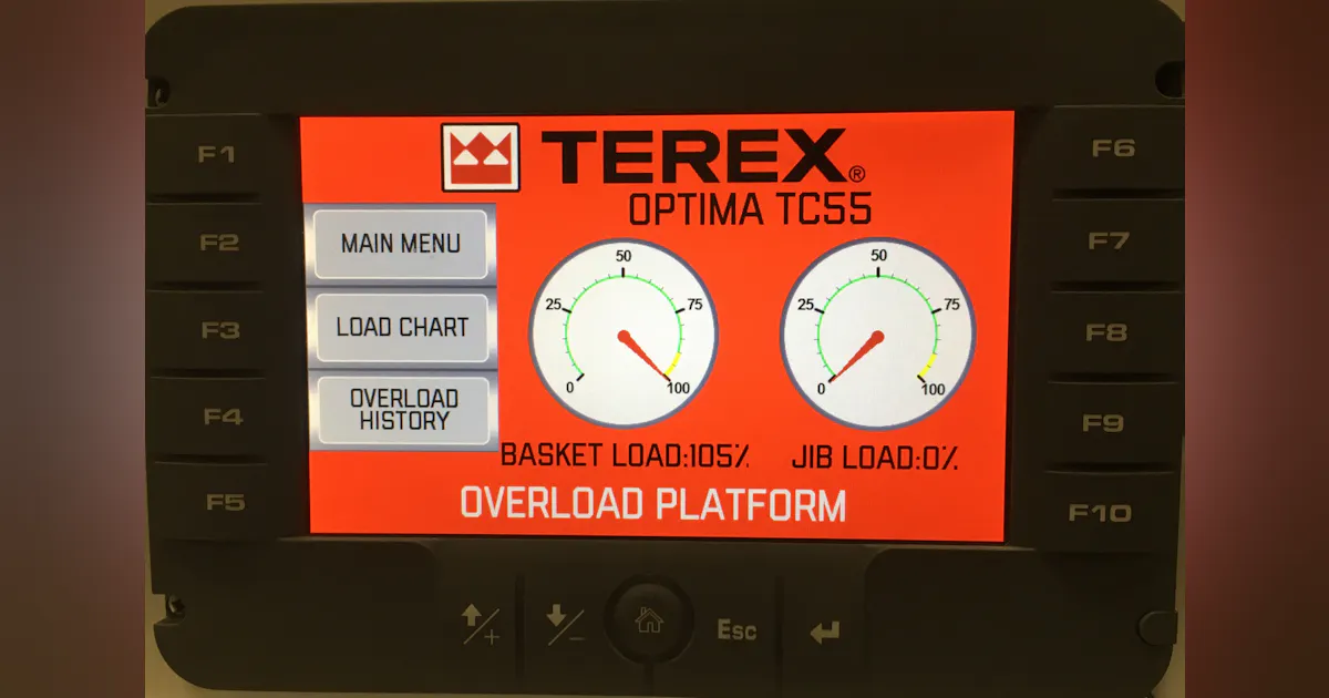 High Load Alert Terex Updates Load Alert Monitor Display | TD World
