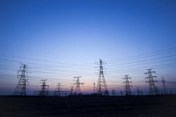 Electric transmission towers and overhead lines Electric transmission towers and overhead lines