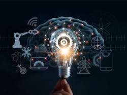 A hand holding a bulb A hand holding a bulb