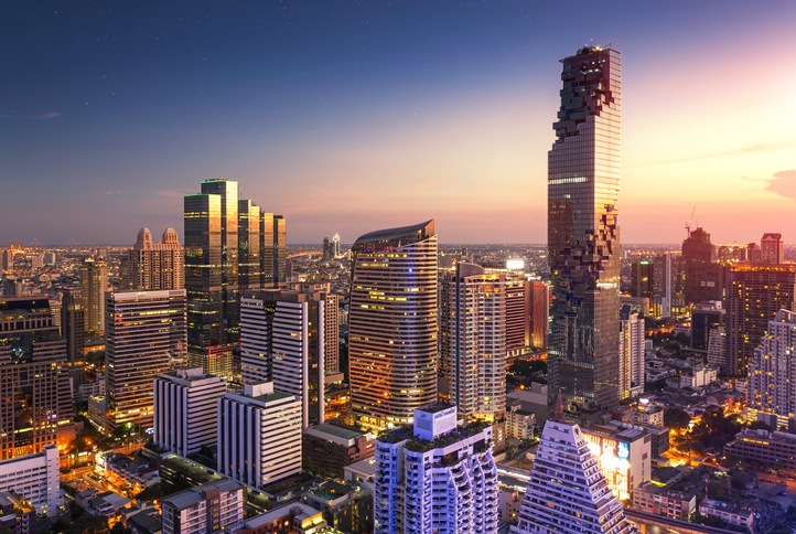 A view of the Bangkok cityscape