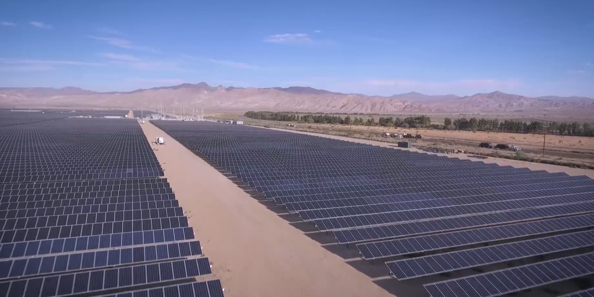 A range of solar panels