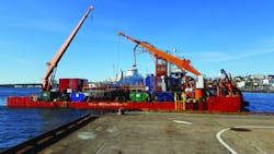 Cable-laying vessel Nautilus Maxi was used for majority of maritime operations Cable-laying vessel Nautilus Maxi was used for majority of maritime operations