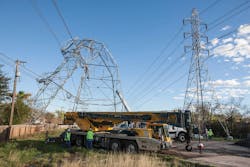 Texas, CPS Energy, transmission towers, storm restoration Texas, CPS Energy, transmission towers, storm restoration