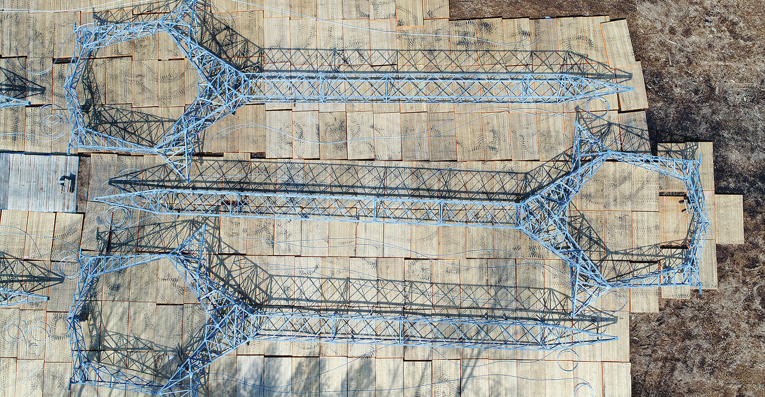 Drone&rsquo;s eye view of the fly yard