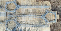 Drone’s eye view of the fly yard Drone’s eye view of the fly yard