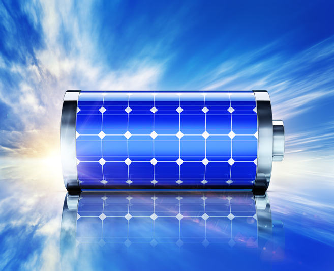 A representative image of battery storage