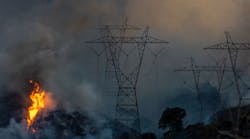 Tdworld 20186 Wildfire Powerlines Getty Editorial