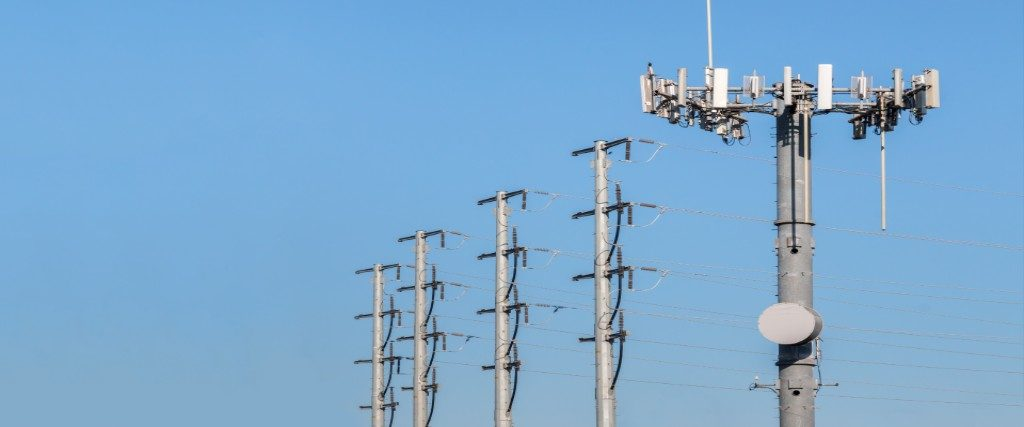 Electric poles and overhead lines