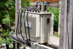 A distribution transformer A distribution transformer