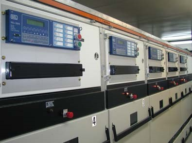 A medium-voltage distribution switchgear line-up