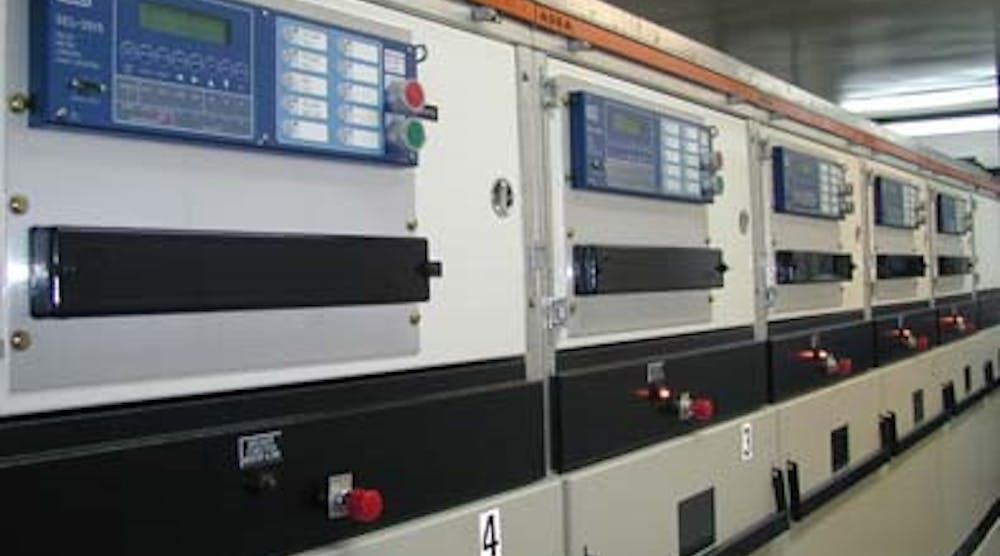 Engineers need to know in detail the operating criteria for protective relays in medium-voltage distribution switchgear line-ups like this one.