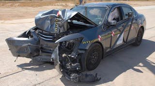 Figure 11: Damaged test vehicle