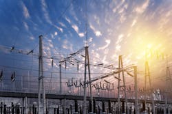An electric substation An electric substation