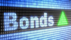 The word 'Bonds' written on a digital medium with a green triangle beside it The word 'Bonds' written on a digital medium with a green triangle beside it