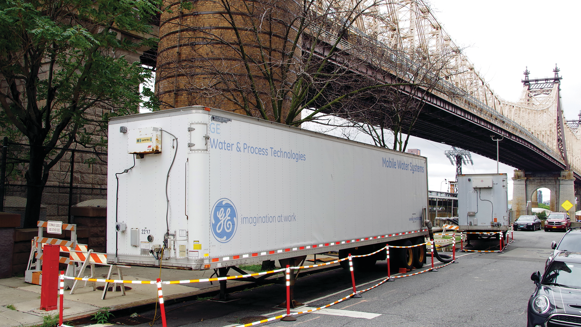 GE water treatment trailers provide a bit of breathing room while permanent solutions were engineered and installed.