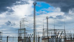 Electric transmission towers and overhead lines Electric transmission towers and overhead lines