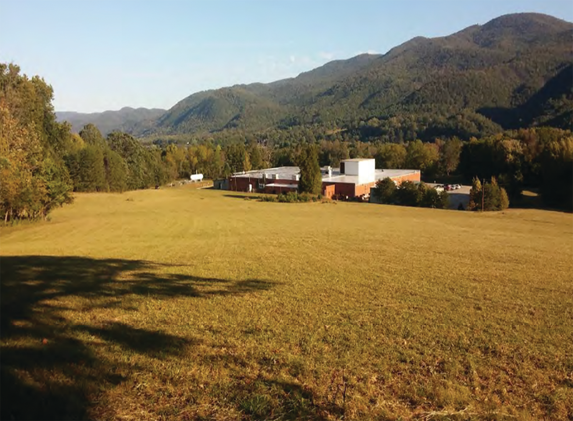 Location where solar and battery storage will be sited in Hot Springs.