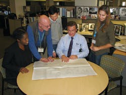 Con Edison Plant Engineering Section Electrical (left to right) senior engineers; Danielle Roberts, Alexander Herescu, Ryan Liao, Mgr. Alfonso Dazio, Andromahe Zografos. Con Edison Plant Engineering Section Electrical (left to right) senior engineers; Danielle Roberts, Alexander Herescu, Ryan Liao, Mgr. Alfonso Dazio, Andromahe Zografos.