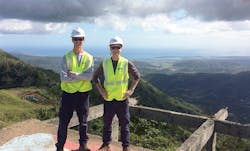 Jacob Velky, left, and Bryan Williams in Puerto Rico. Jacob Velky, left, and Bryan Williams in Puerto Rico.