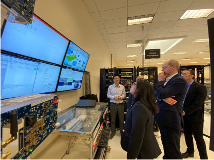 David Wright visiting Smart Wires Global Research and Development Center