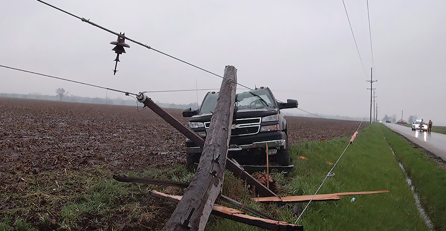 About 3000 drivers hit poles each year