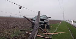 About 3000 drivers hit poles each year About 3000 drivers hit poles each year