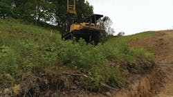 Remote locations require ATV mounted drill rig at boring locations. Remote locations require ATV mounted drill rig at boring locations.