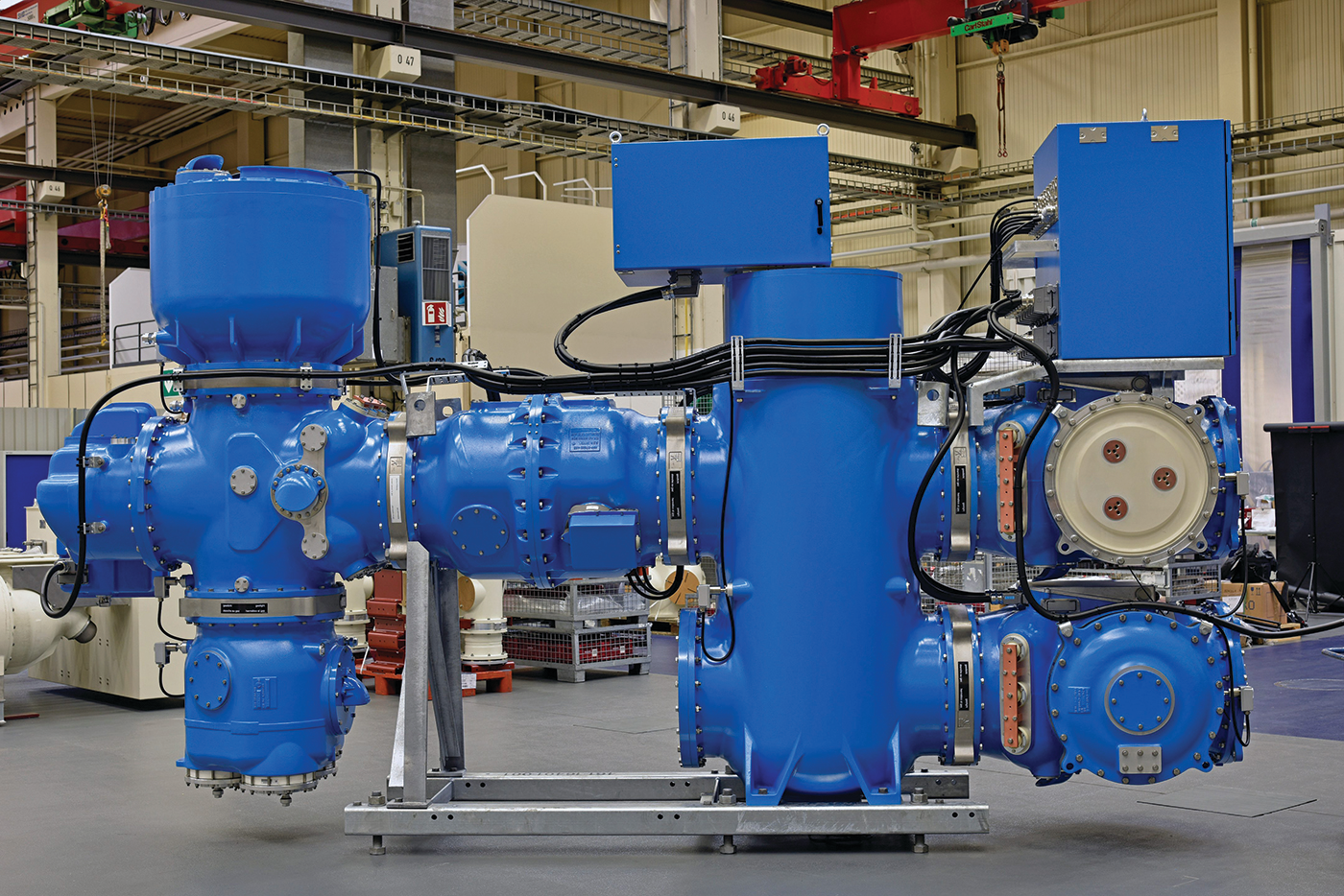 A 115kV 50kA 3000A dry-Air/Vacuum GIS.