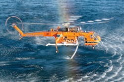 The Aircrane in action. The Aircrane in action.