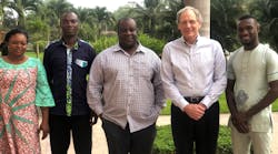 John McDonald with IEEE leadership in Ghana.
