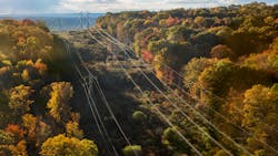 Overhead transmission lines. Overhead transmission lines.