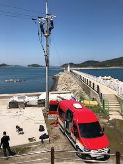 KEPCO staff perform on-site testing. KEPCO staff perform on-site testing.