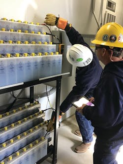 Jay Murdock, WCEC foreman, metering and power quality, and Eddie Stebbins and Brandon Lankford, WCEC power quality technicians, look on as Daniel Miller, WCEC meter tester/field security) step through processes during hands-on training with MinMax SMART. Jay Murdock, WCEC foreman, metering and power quality, and Eddie Stebbins and Brandon Lankford, WCEC power quality technicians, look on as Daniel Miller, WCEC meter tester/field security) step through processes during hands-on training with MinMax SMART.