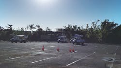 With sunrise at 6:45 a.m., workers faced intense heat and sunlight during the restoration. With sunrise at 6:45 a.m., workers faced intense heat and sunlight during the restoration.