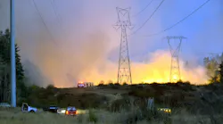 Util Fire Behind Towers (1)