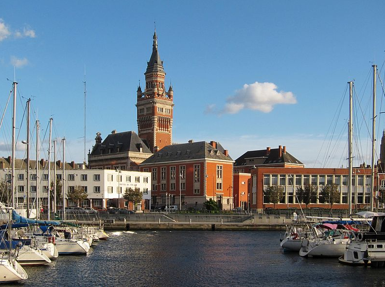A Port At Dunkirk, France