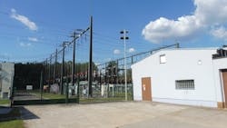The 110/22-kV Mydlovary grid substation in South Bohemia, Czech Republic. The 110/22-kV Mydlovary grid substation in South Bohemia, Czech Republic.