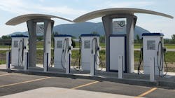 Charging superstation. Charging superstation.